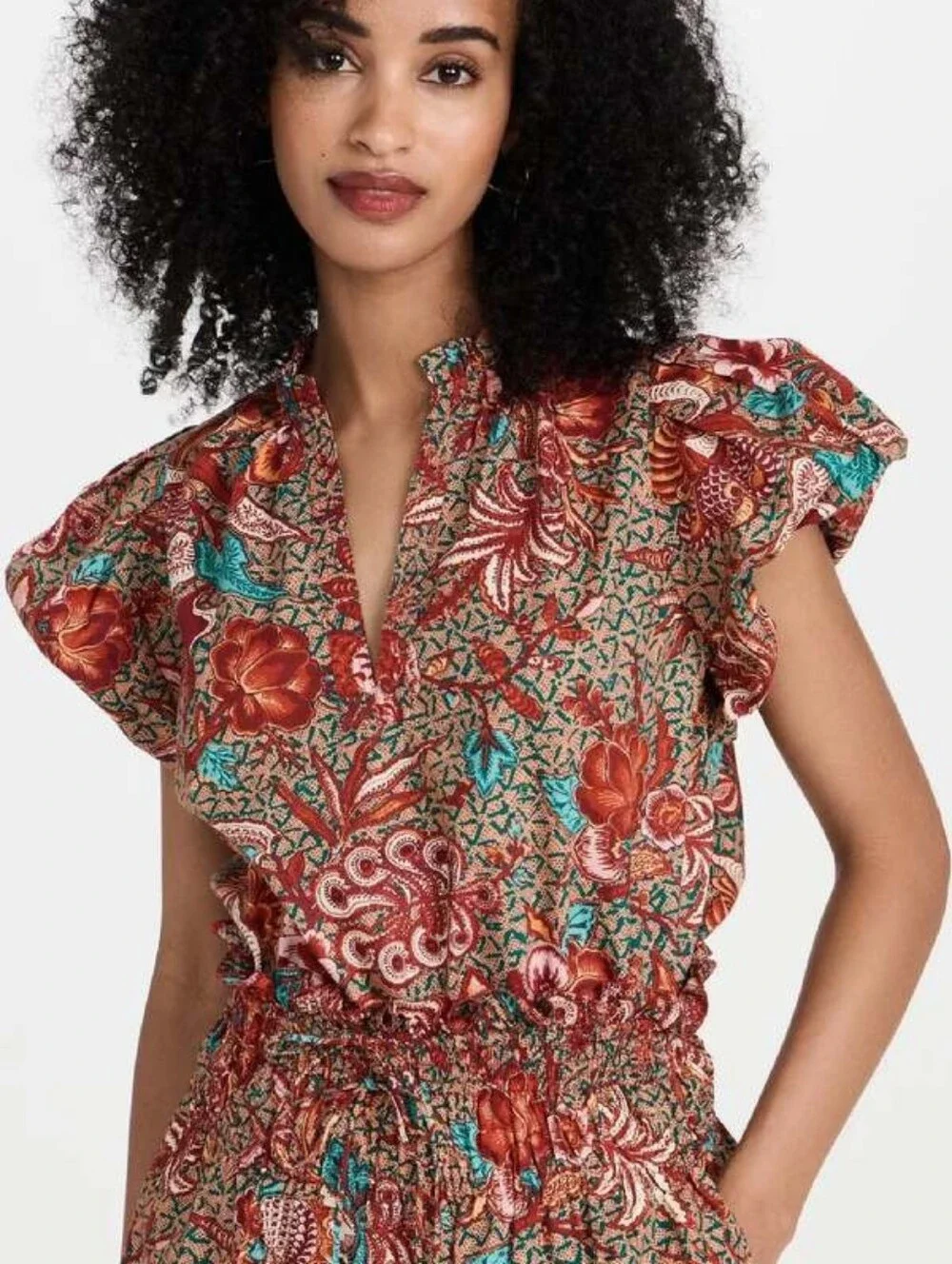 Ulla Johnson Evelyn Cotton Puff Sleeve Top Size 6